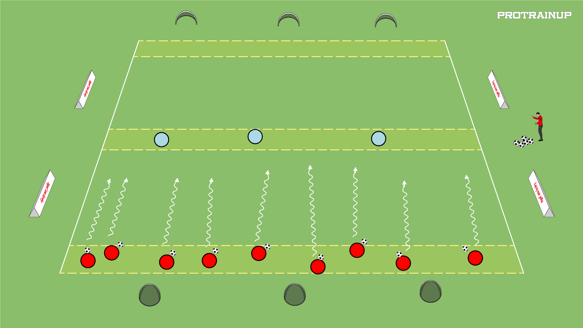 Murarz zakończony strzałem